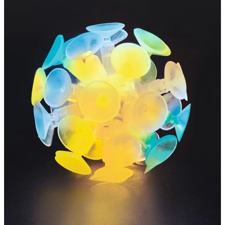 Bola luminosa con ventosas