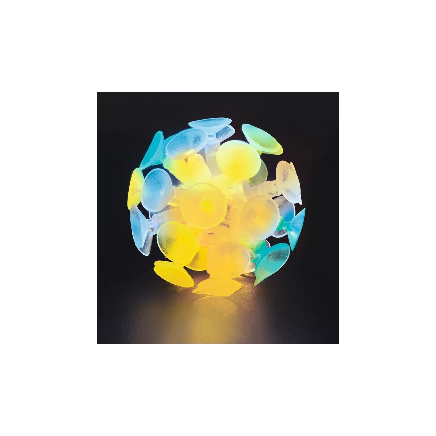 Bola luminosa con ventosas