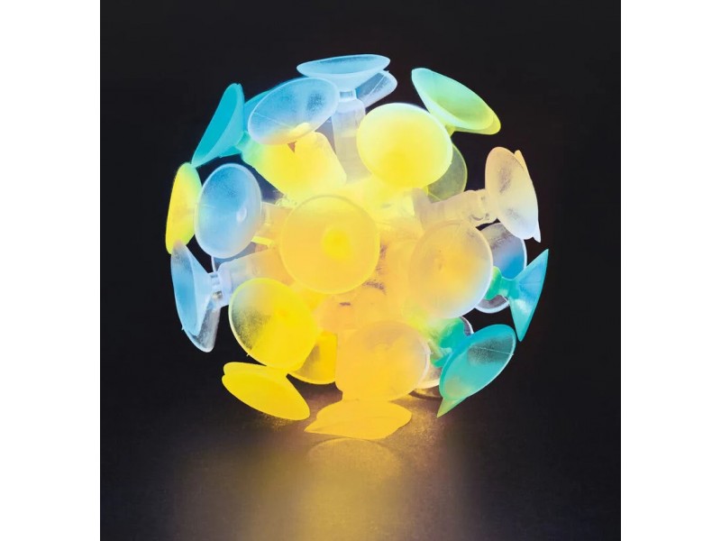 Bola luminosa con ventosas