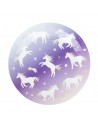 Pack 8 Platos de Papel Unicornios