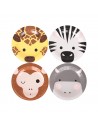 Pack 8 Platos de Papel Safari