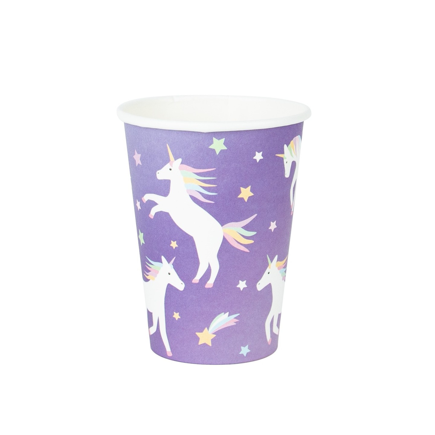 Pack 8 Vasos de Papel Unicornios