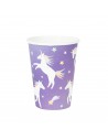 Pack 8 Vasos de Papel Unicornios