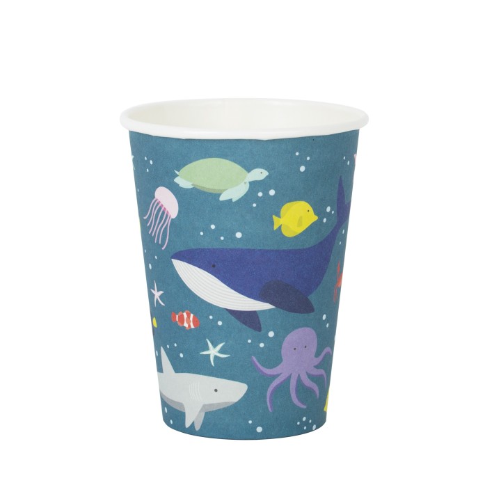 Pack 8 Vasos de Papel Oceano