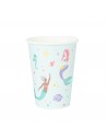 Pack 8 Vasos de Papel Sirenas