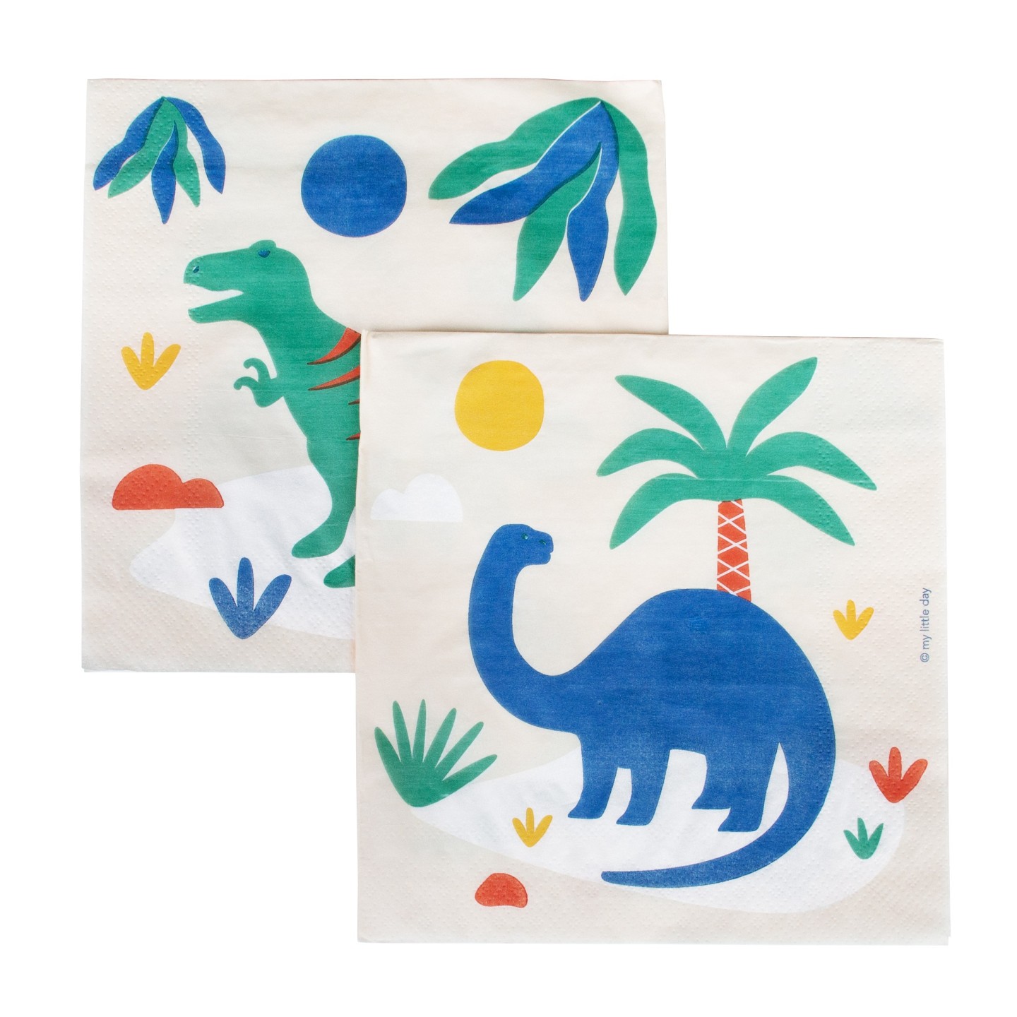 Pack 20 Servilletas de Papel Dinosaurios