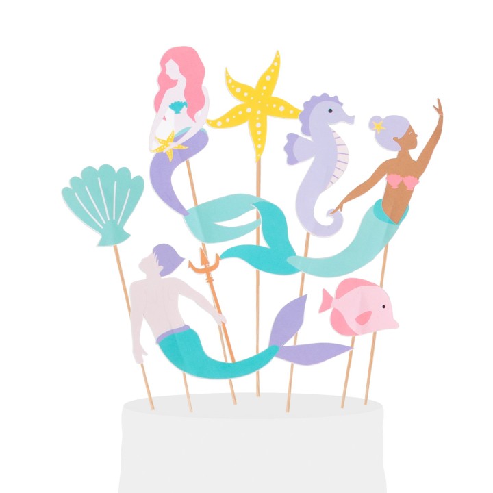 Topper Pastel Sirenas
