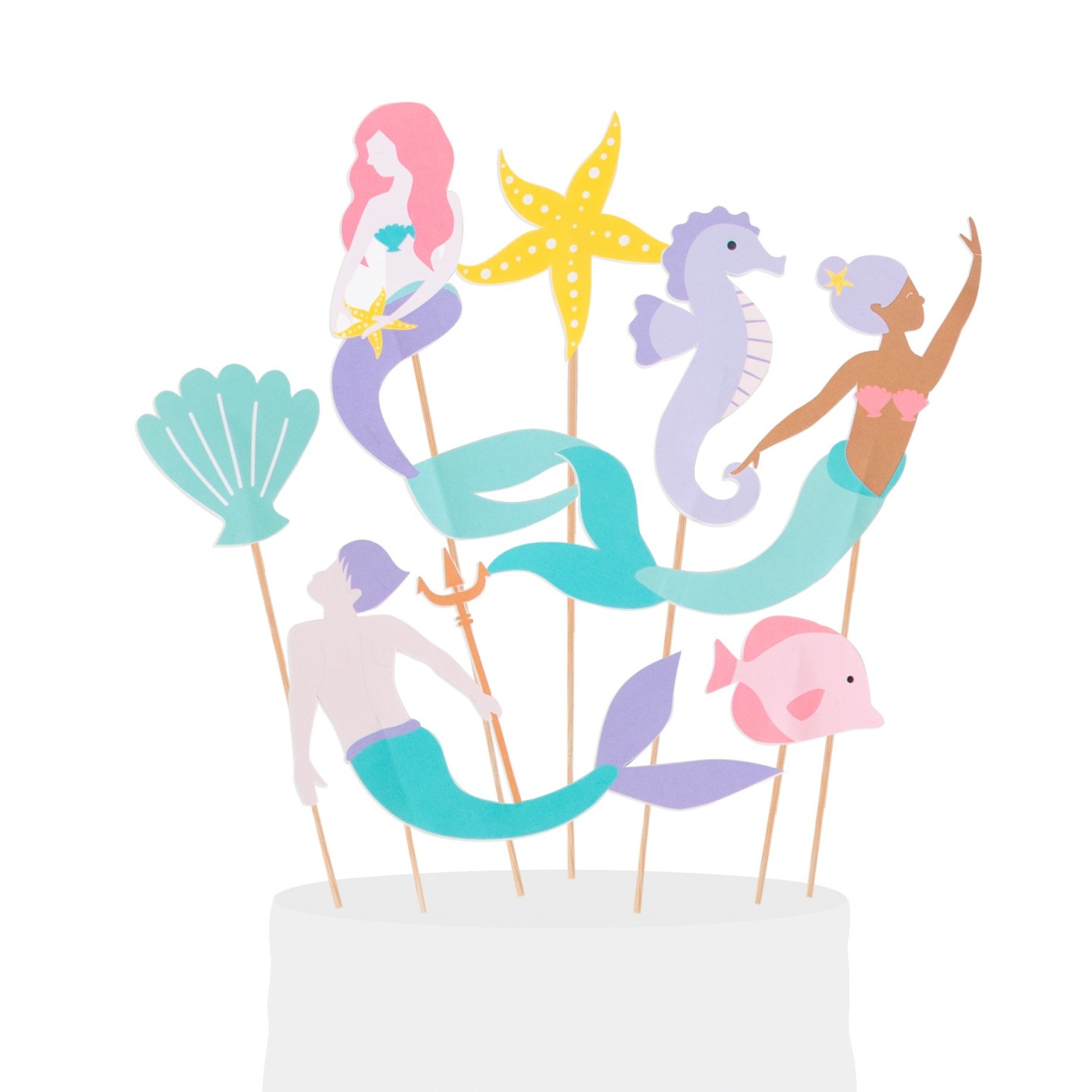 Topper Pastel Sirenas