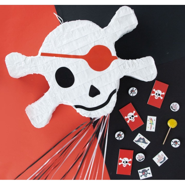 Piñata Calavera Pirata