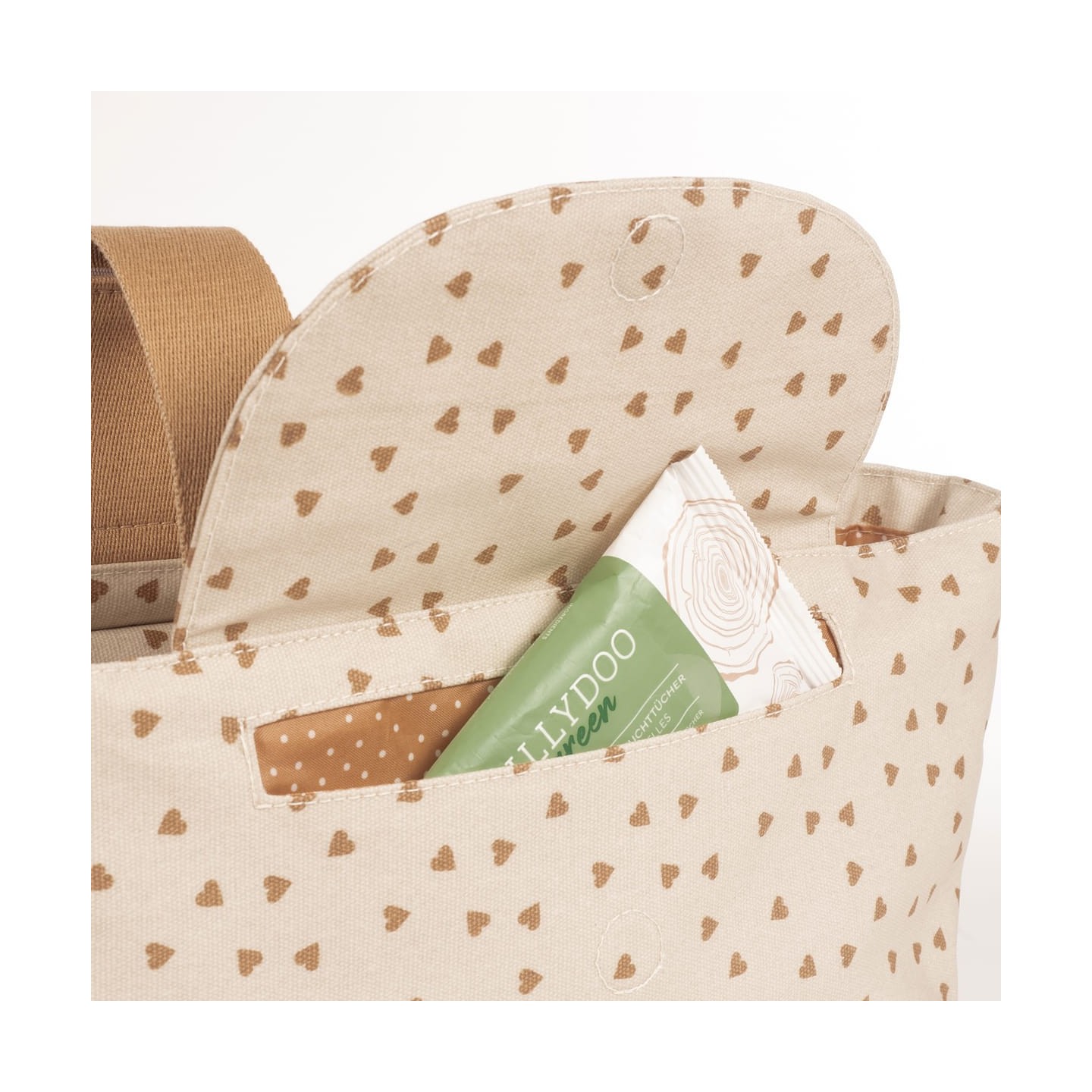 Organizador Corazones Poppy Canela