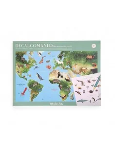 Mapamundi de Calcomanías Tout Autour du Monde