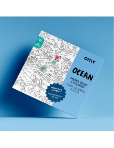 Poster XL para colorear Océano