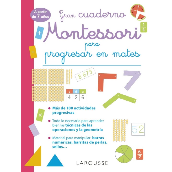 Gran cuaderno Montessori para progresar en mates