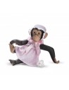 Lola La Chimpancé Vestido Rosa Estrellas Blancas