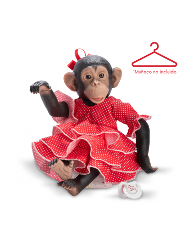 Vestido Lola La Chimpancé Flamenca Roja