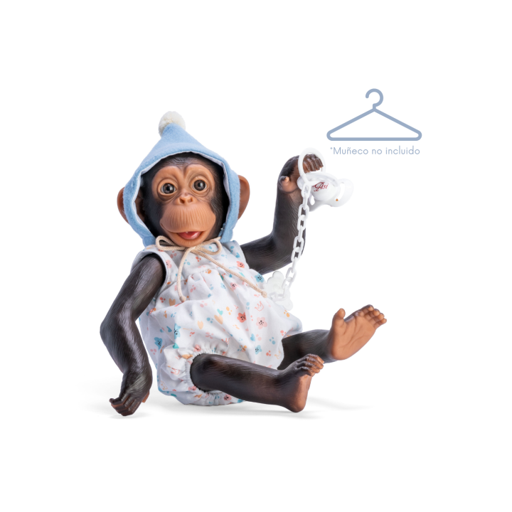 Vestido Nilo El Chimpancé Pelele Gorro Azul