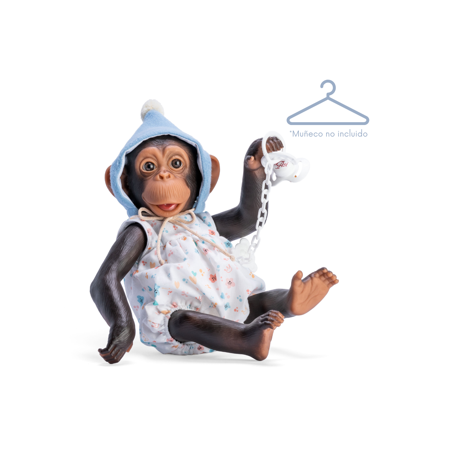 Vestido Nilo El Chimpancé Pelele Gorro Azul