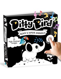 Libro Juego canta en Inglés Ditty Bird BLACK & WHITE ANIMALS