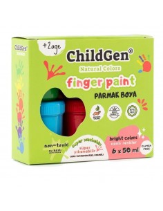 ChildGen Pintura de dedos - Set 6 Botes