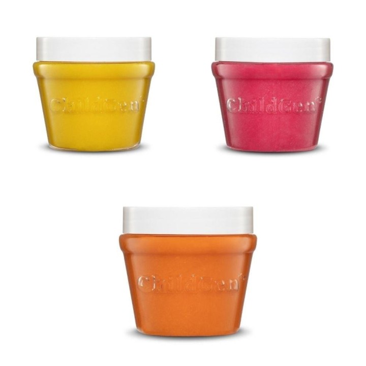 ChildGen Plastilina Set 3 x 125gr (Amarillo, Fucsia y Naranja)