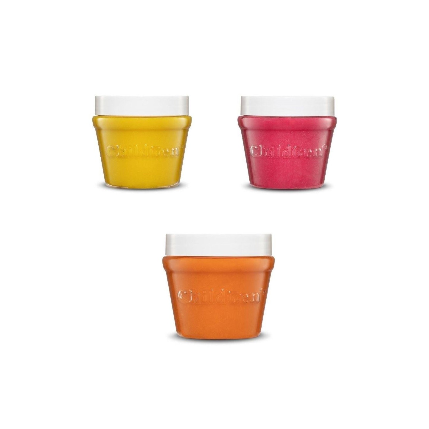 ChildGen Plastilina Set 3 x 125gr (Amarillo, Fucsia y Naranja)