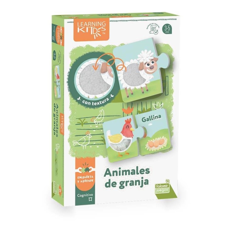 Puzle Dúo Sensorial Animales de Granja