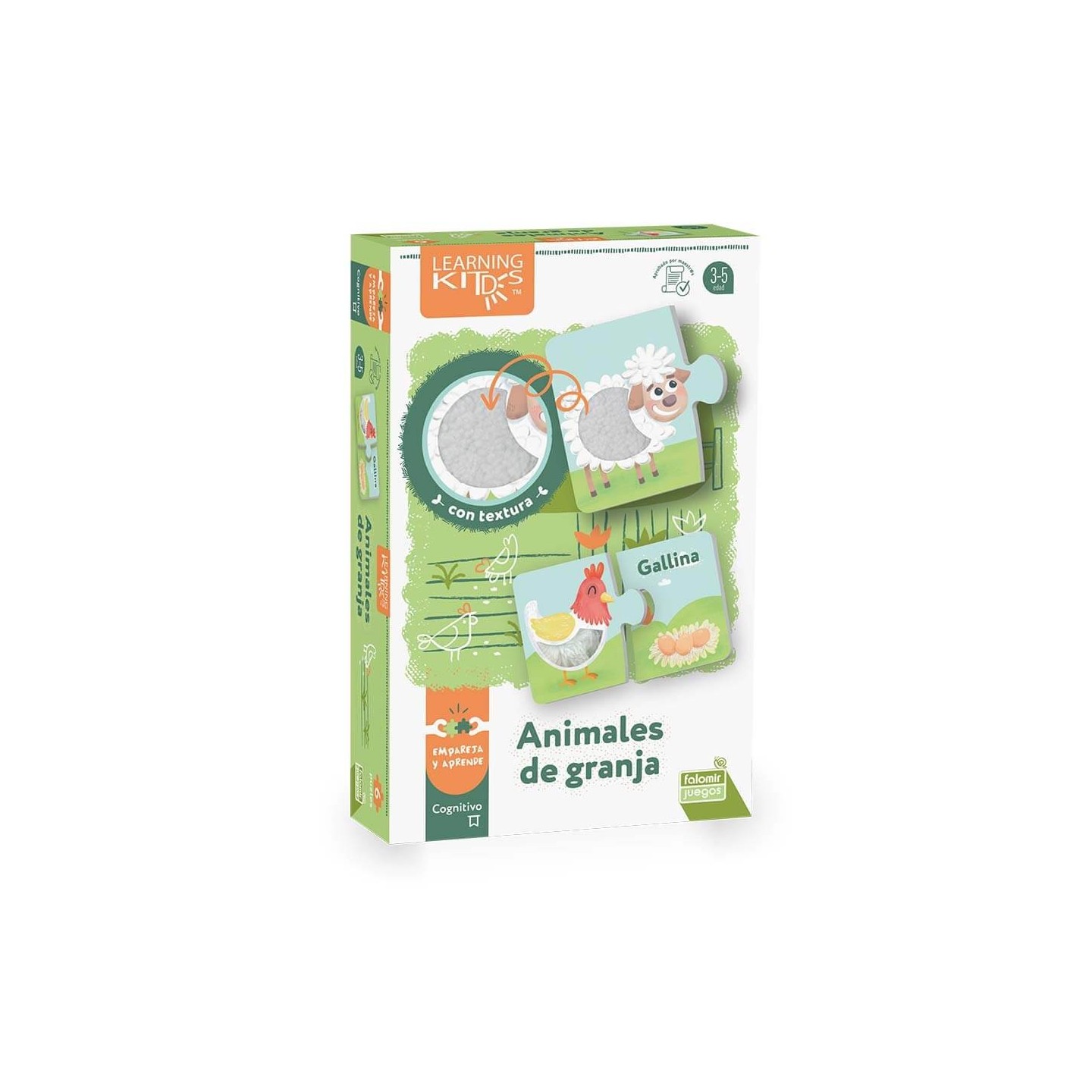 Puzle Dúo Sensorial Animales de Granja