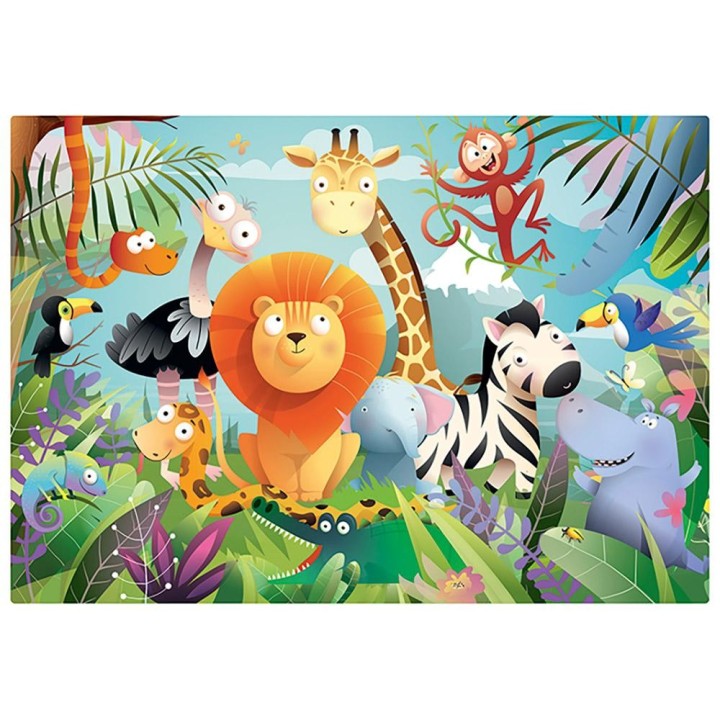 Puzle Reversible Animales Salvajes 24 Piezas