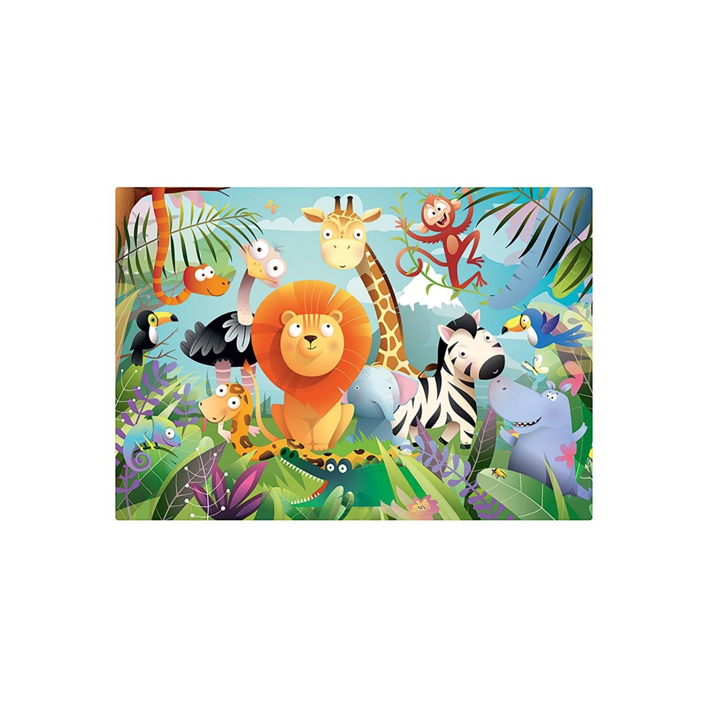 Puzle Reversible Animales Salvajes 24 Piezas