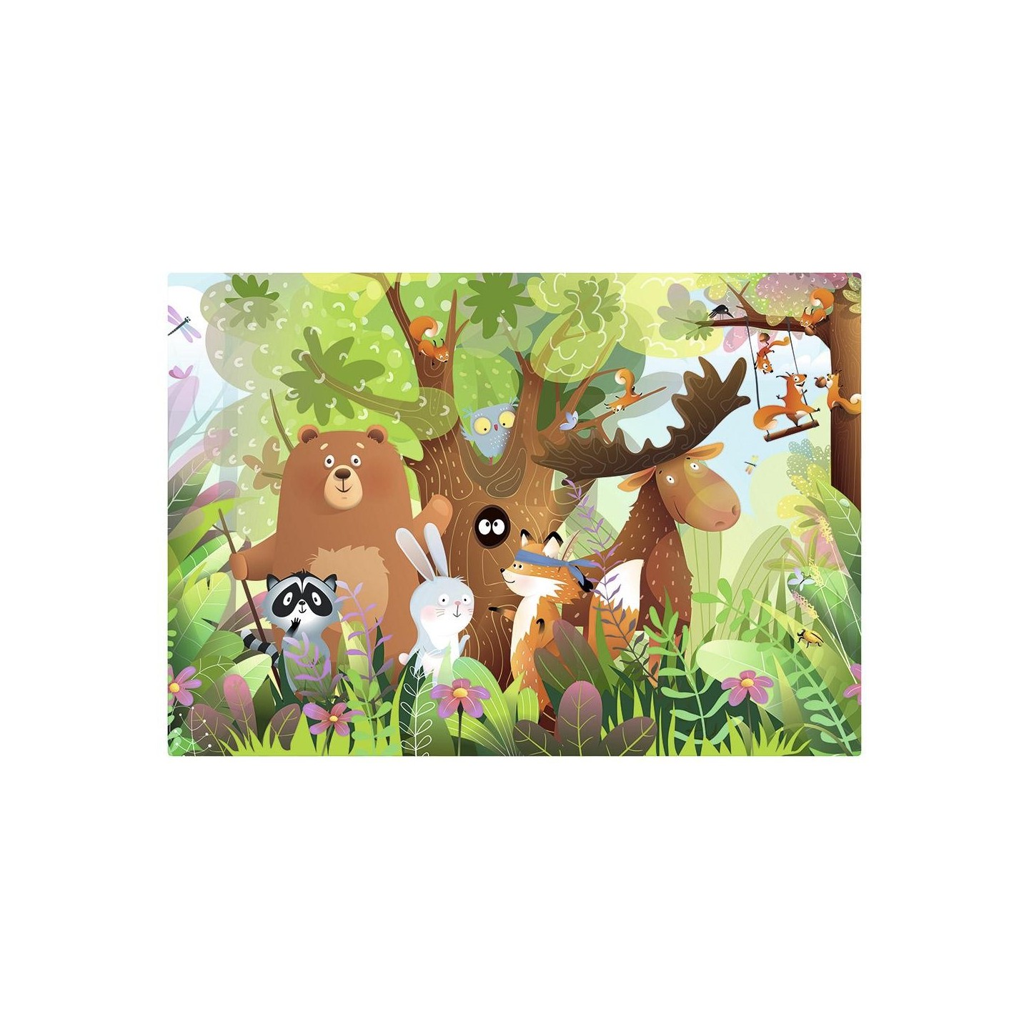 Puzle Reversible Animales Salvajes 24 Piezas