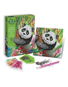 Crea con Diamantes - Lienzo de Panda