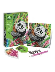 Crea con Diamantes - Lienzo de Panda