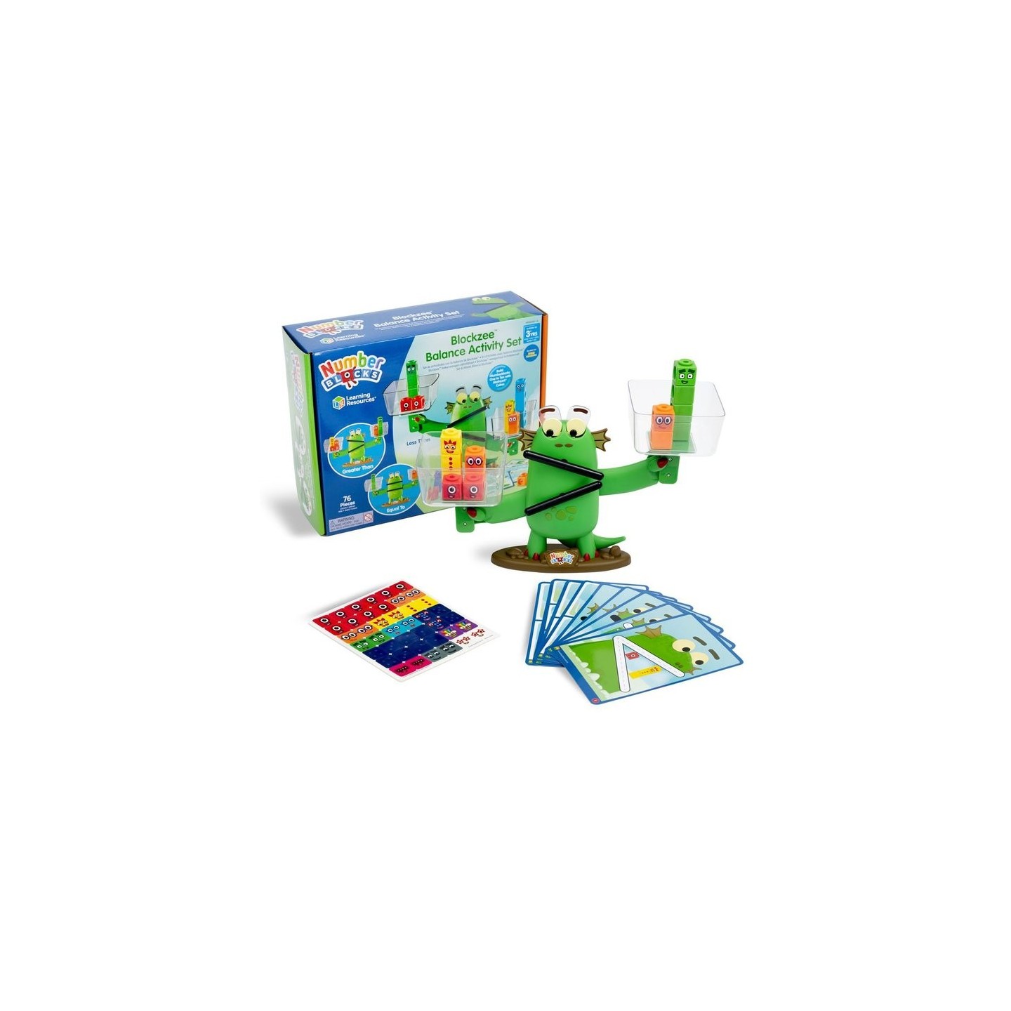 Policubos Numberblocks - Set Actividades Matemáticas Balanza