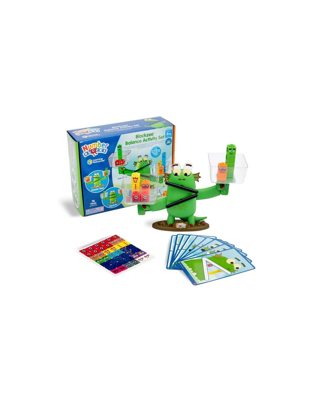Policubos Numberblocks - Set Actividades Matemáticas Balanza