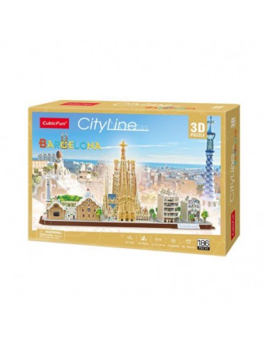 Puzle 3D Cityline Barcelona