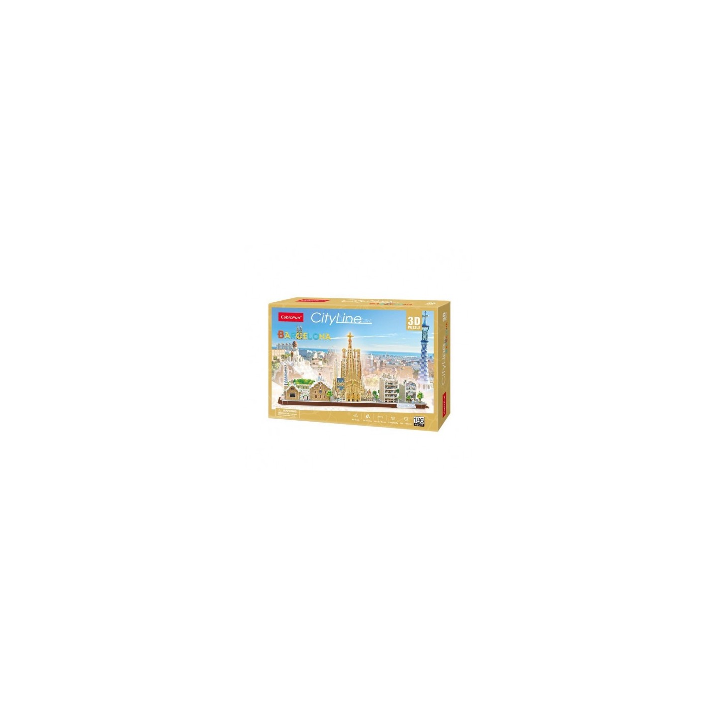 Puzle 3D Cityline Barcelona