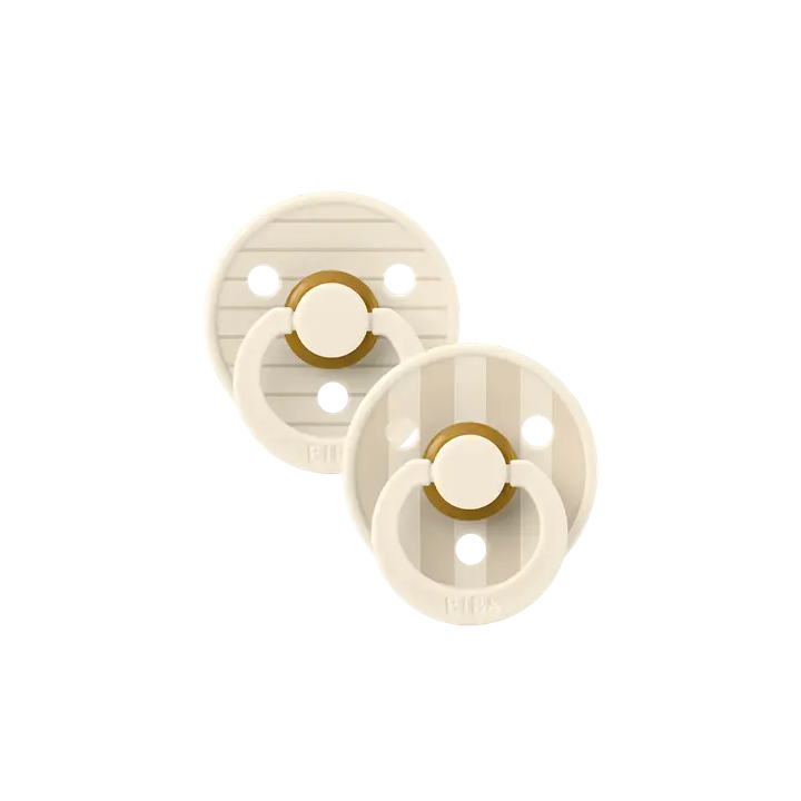 Chupetes BIBS Studio Colour Pack 2 Pin Ivory/Vanilla