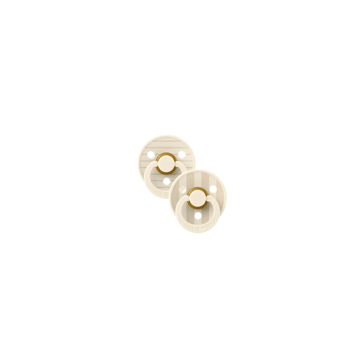 Chupetes BIBS Studio Colour Pack 2 Pin Ivory/Vanilla