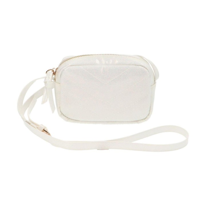 Bolso Infantil Glitter White Pearl