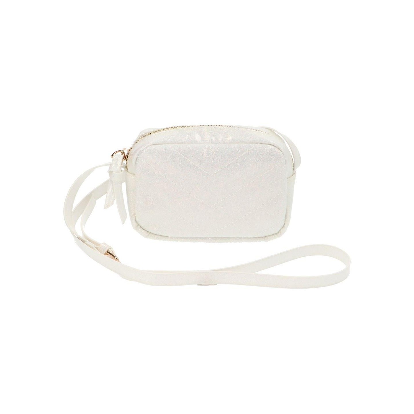 Bolso Infantil Glitter White Pearl