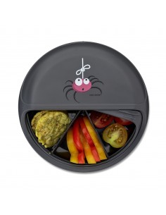 Caja de Almuerzo SnackDisc Araña Gris 2