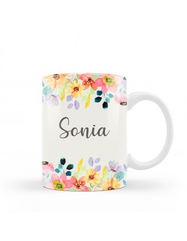 Taza Profe Floral Duo