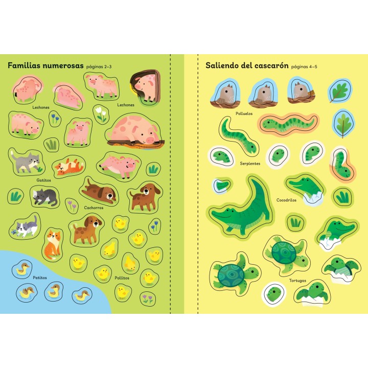 Mi pequeño libro de pegatinas - Crías de animales