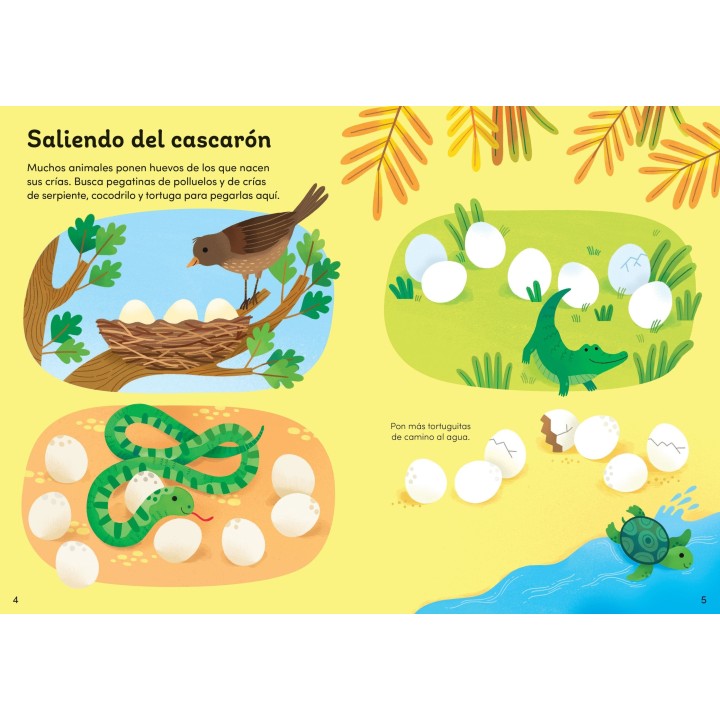 Mi pequeño libro de pegatinas - Crías de animales