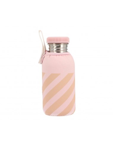 Botella Acero con Funda Stripes Pink...