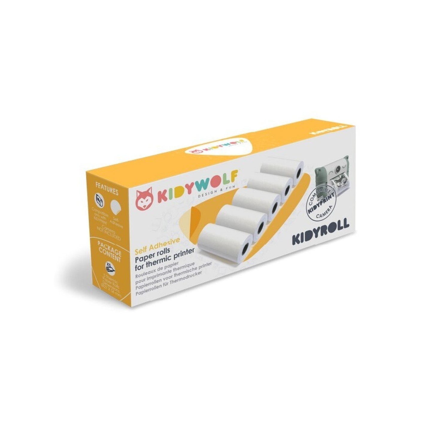 Papel Térmico Kidyprint (5 Rollos)
