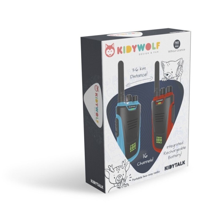 Kidytalk Walkie Talkies Azul/Rojo