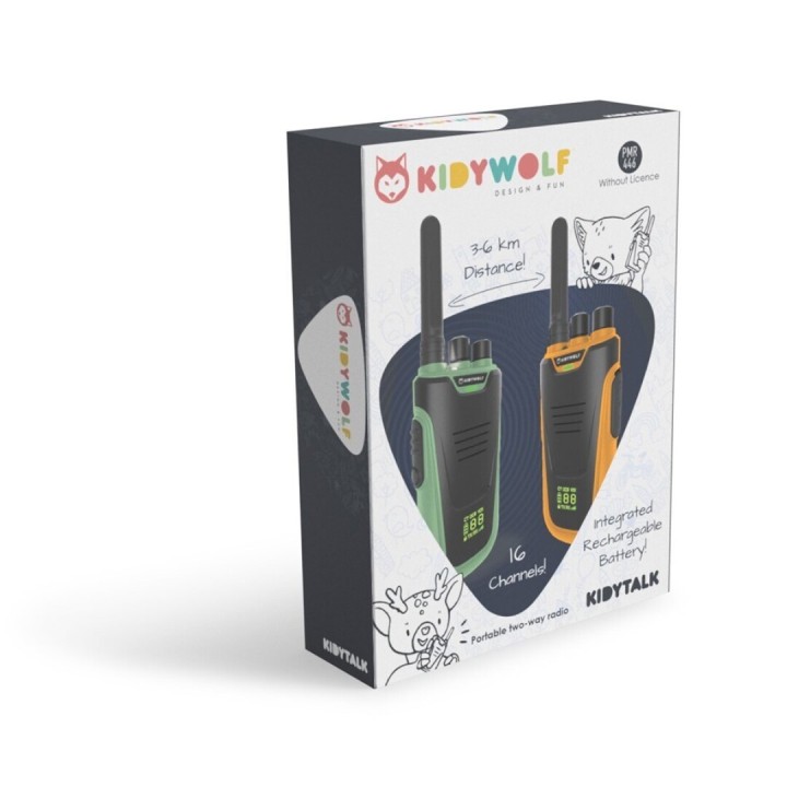 Kidytalk Walkie Talkies Verde/Naranja