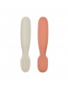 Set 2 Precucharas Silicona Terracota/Gris