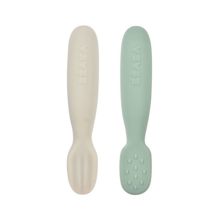 Set 2 Precucharas Silicona Verde/Gris